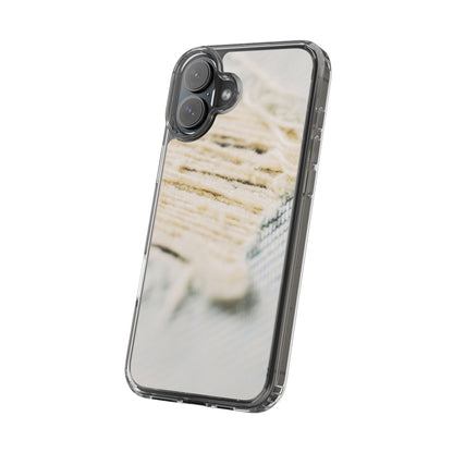 Clear Phone Case – Woven Warmth