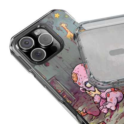 Clear Magnetic Phone Case — Cute Creepy Zombie Baby Design