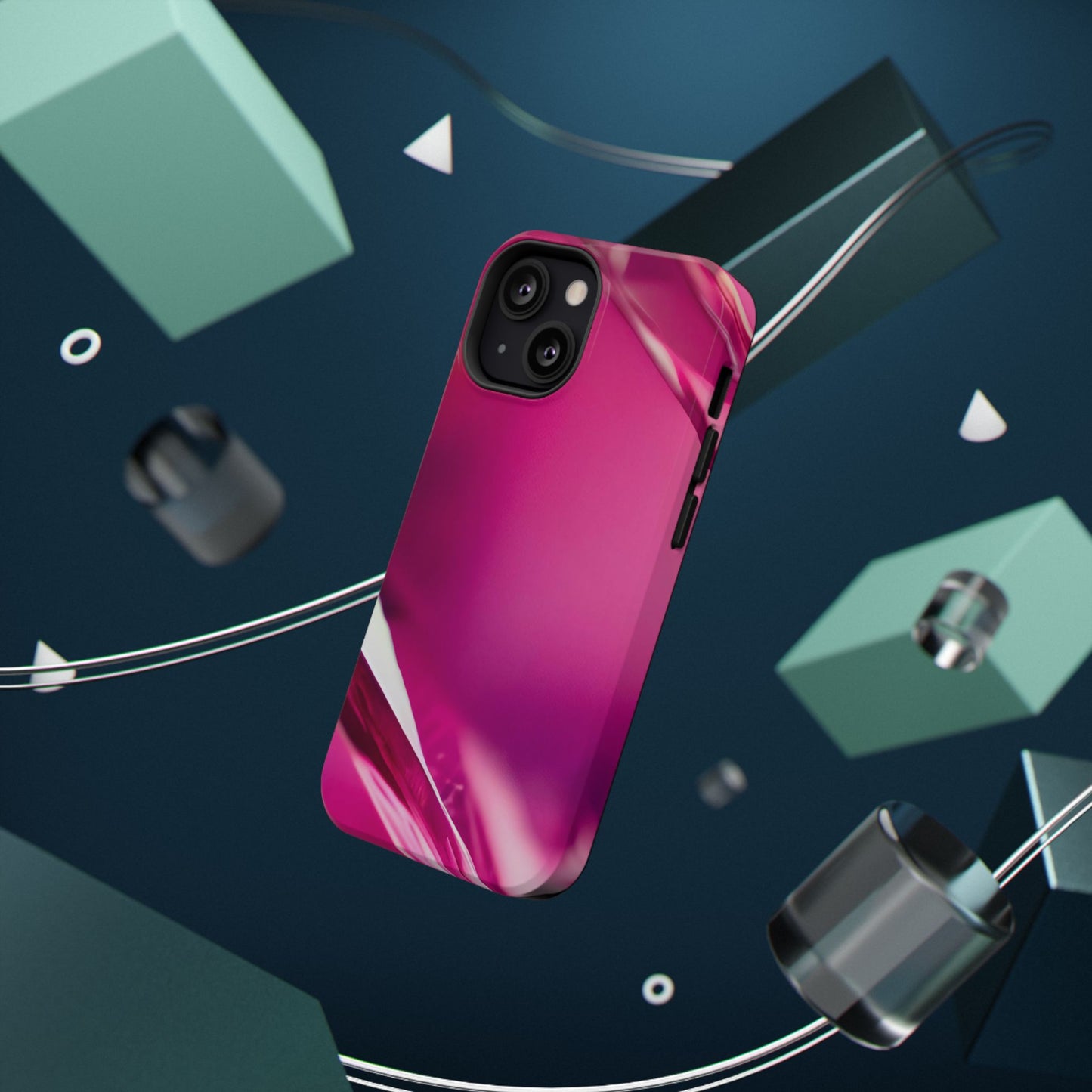 Impact-Resistant Phone Case – Magenta Motion