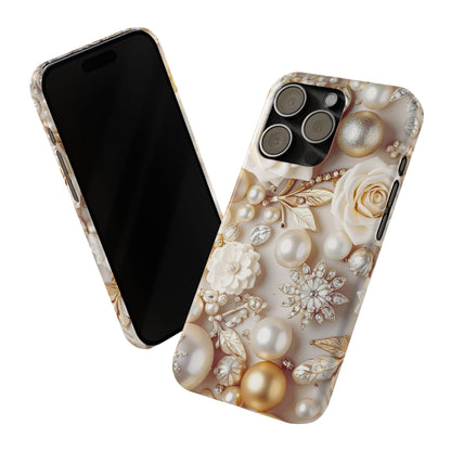 Slim Phone Case – Ivory Opulence
