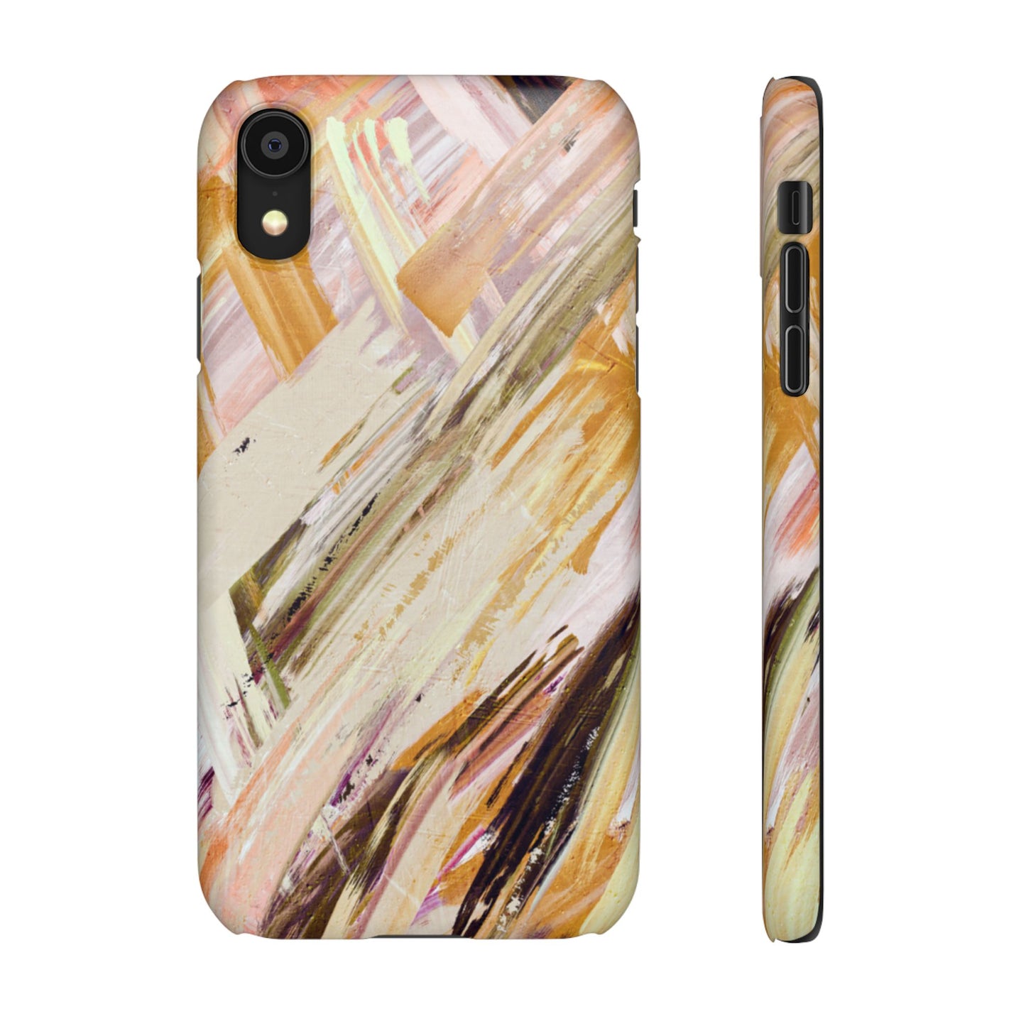 Snap Phone Case – Brush & Bronze
