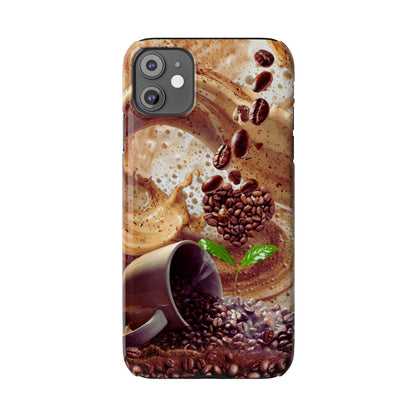 Slim Phone Case – Love at First Sip – Compatible with iPhone 11–17 Series