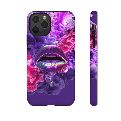 Protective Phone Case – Purple Haze Lips