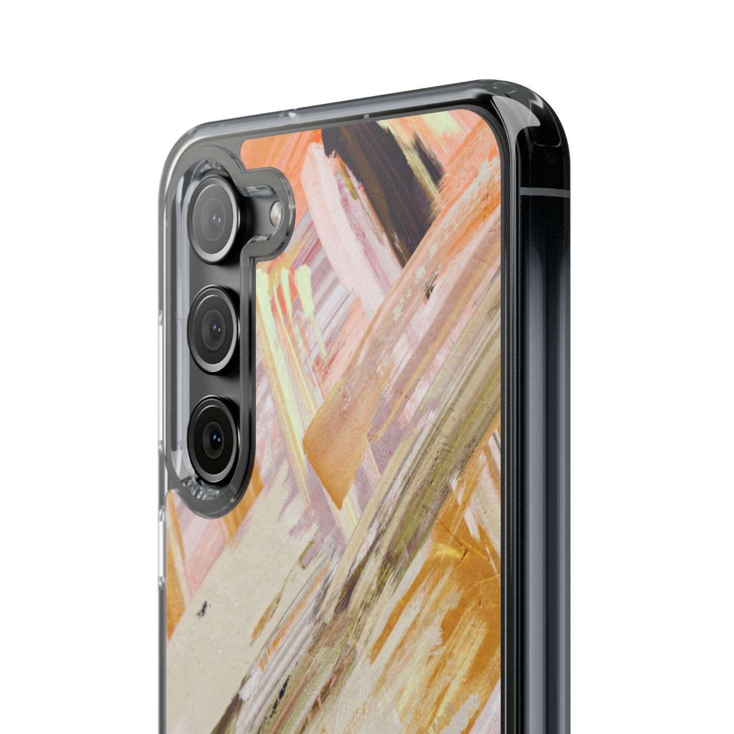 Clear Phone Case – Brush & Bronze