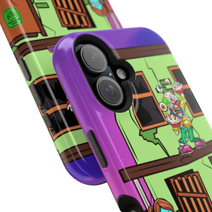 Zombie Arcade Phone Case — Colorful Cartoon Horror Impact-Resistant iPhone Cover