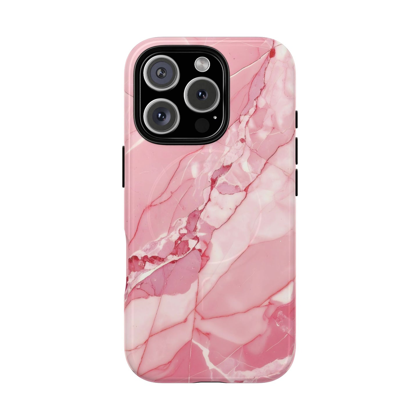 Protective Magnetic Phone Case – Pink Agate
