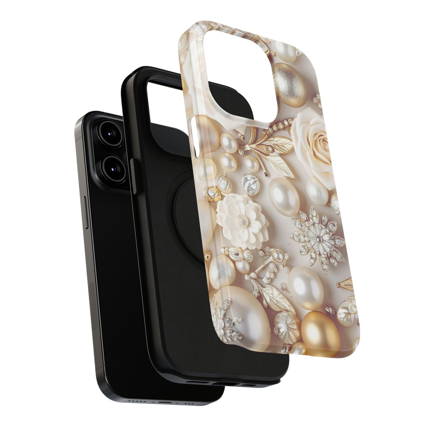 Impact-Resistant Phone Case – Ivory Opulence