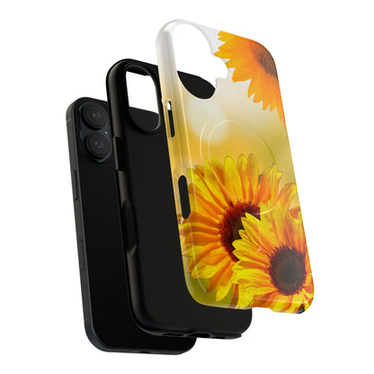 Protective Magnetic Phone Case – Sunlit Sunflowers