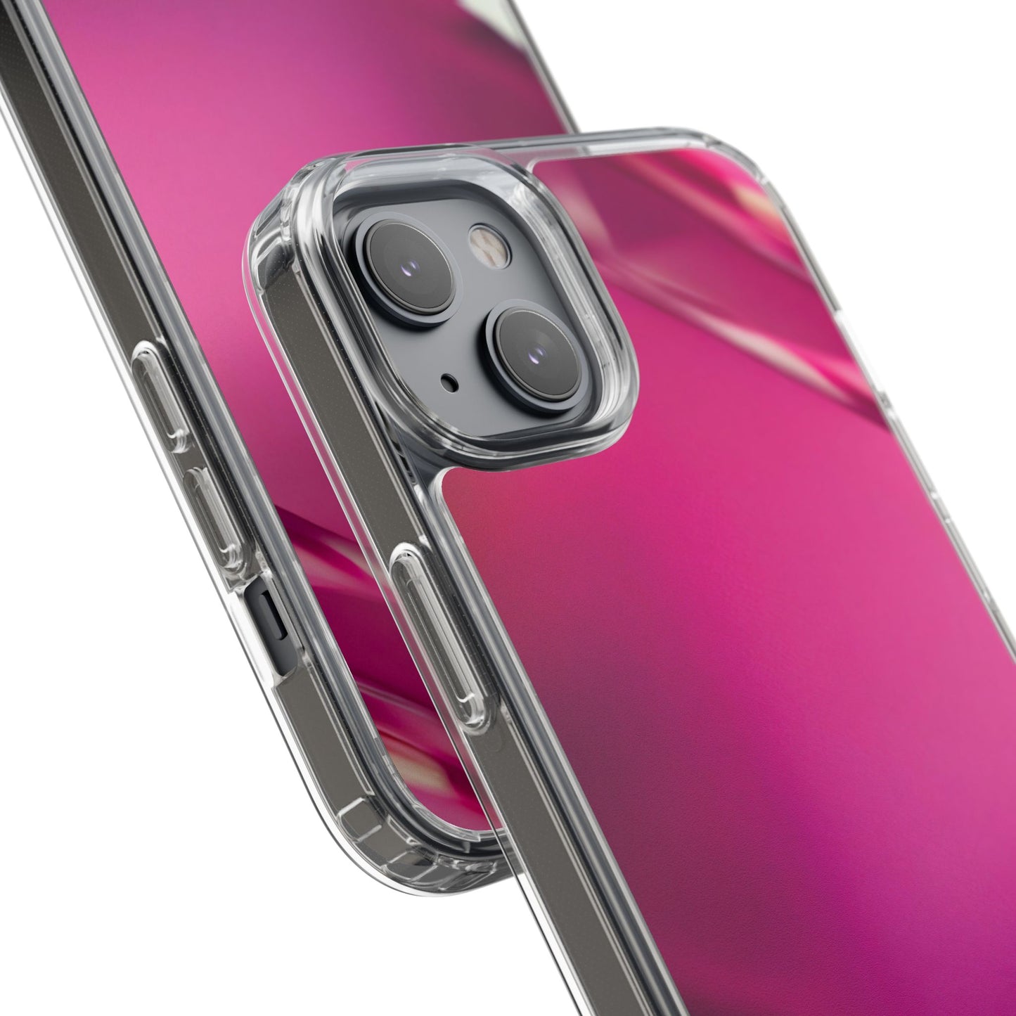 Clear Phone Case – Magenta Motion