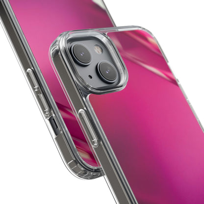 Clear Phone Case – Magenta Motion