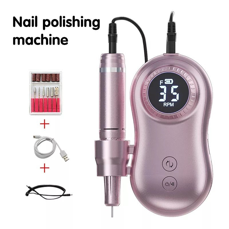 Portable Electric Nail Drill – High-Speed Filing for Manicure & Pedicure