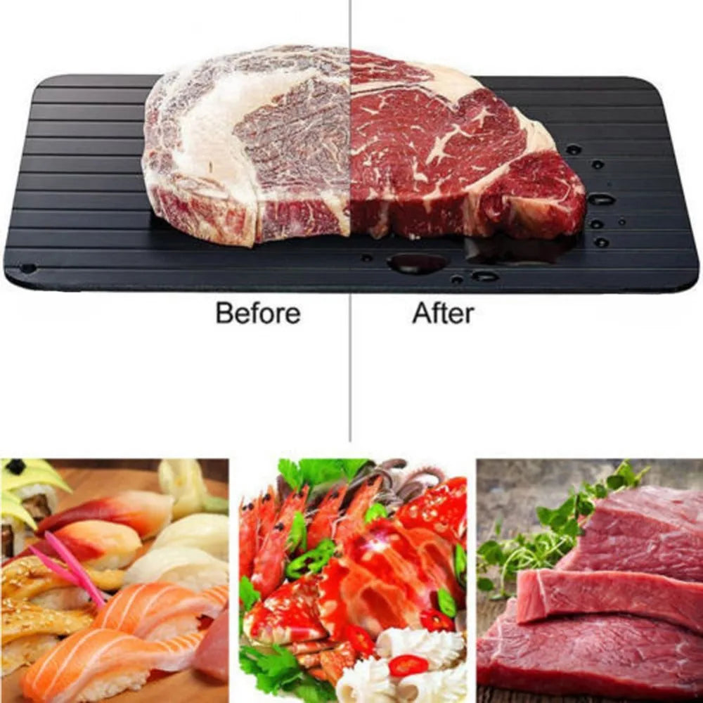 Fast Defrosting Tray: Quick Thaw Plate for Meat & Frozen Food