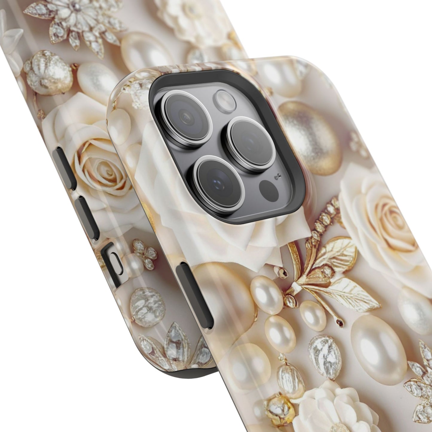 Impact-Resistant Phone Case – Ivory Opulence