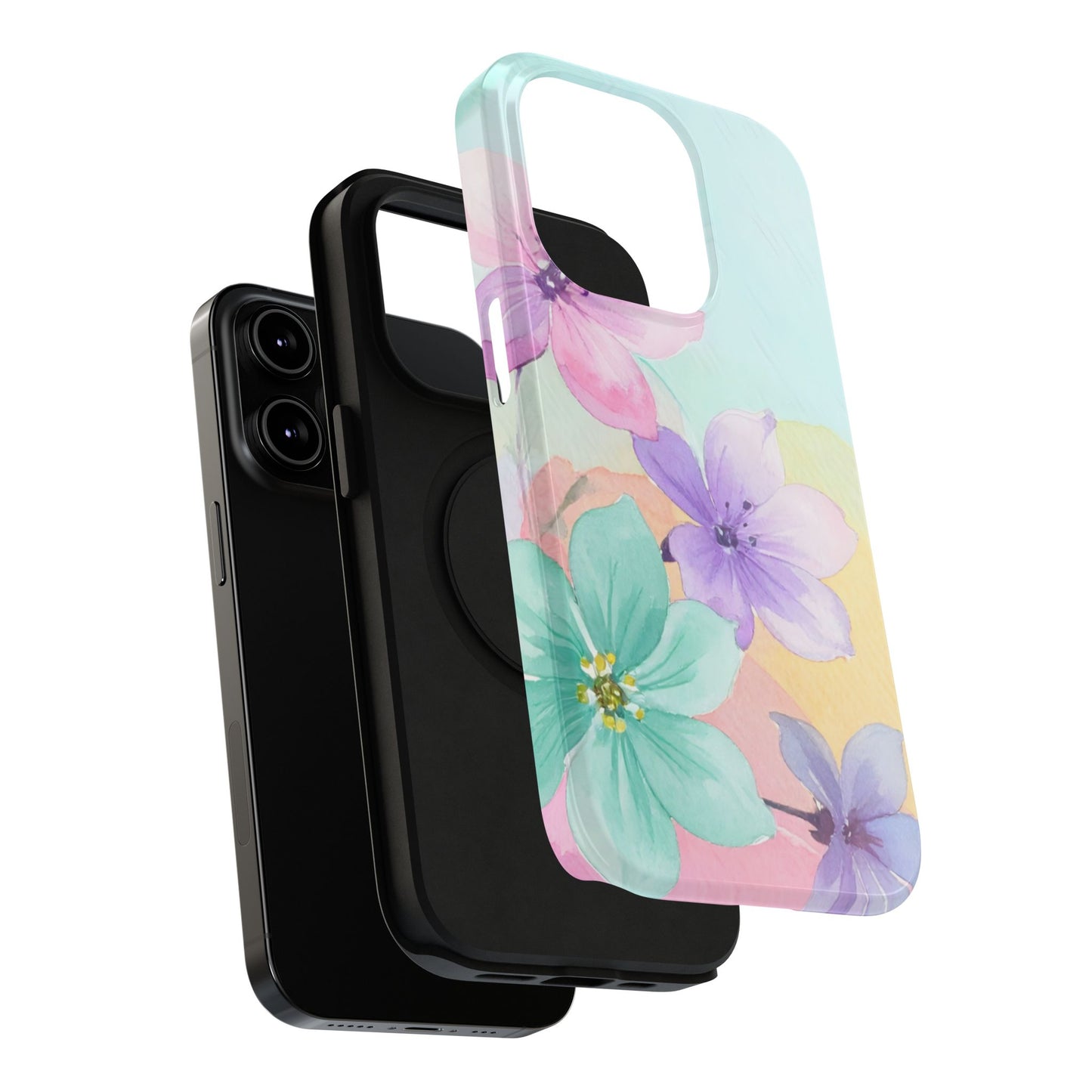 Impact-Resistant Phone Case – Water Petal