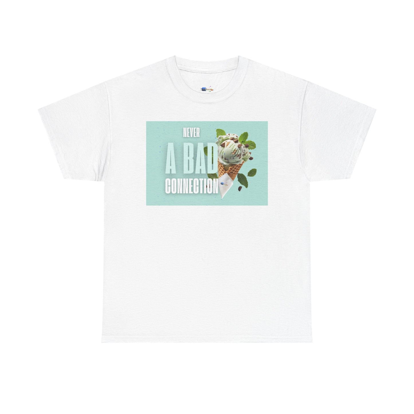Never a Bad Connection – Mint Ice Cream Graphic T-Shirt