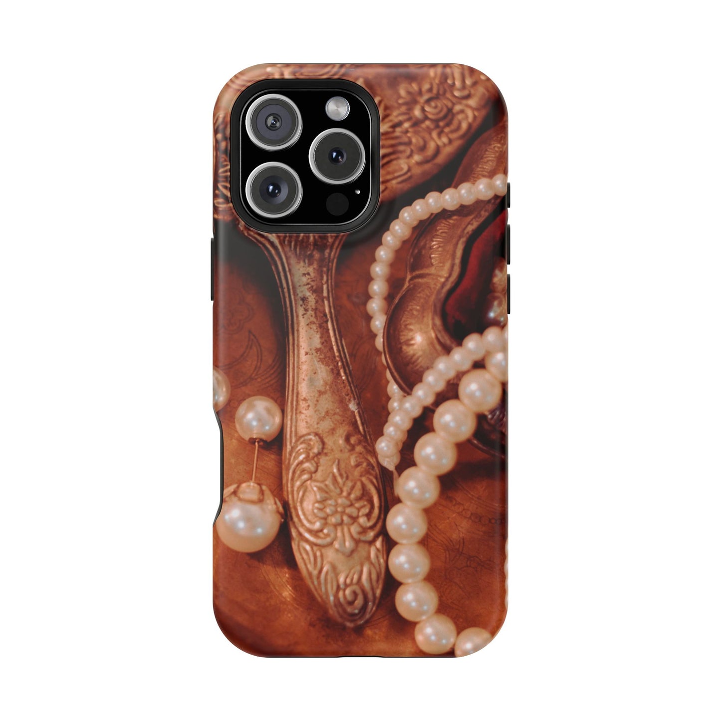 Impact-Resistant Phone Case – Bronze Vanity