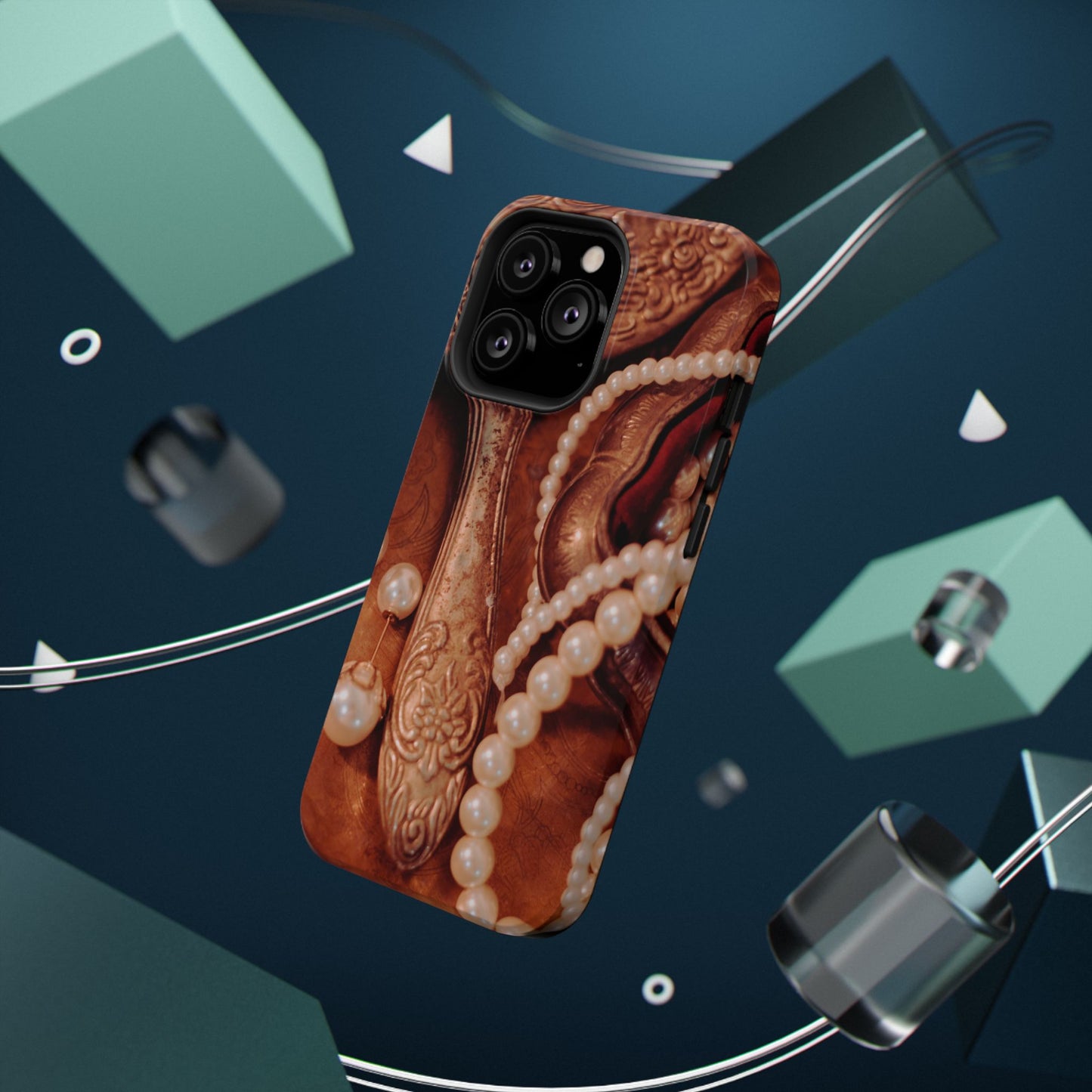 Impact-Resistant Phone Case – Bronze Vanity