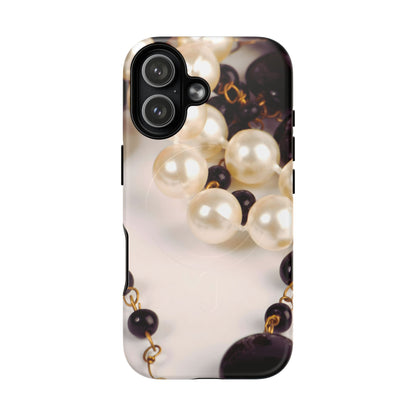Protective Magnetic Phone Case – Noir Pearl