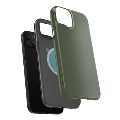 Wireless-Charging Compatible Case – Cabin Green – Compatible with iPhone 13–17 & Samsung Galaxy S25–S26 Series