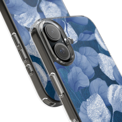 Clear Phone Case – October Blues – Compatible with iPhone 13–17 & Samsung Galaxy S25–S26 Series
