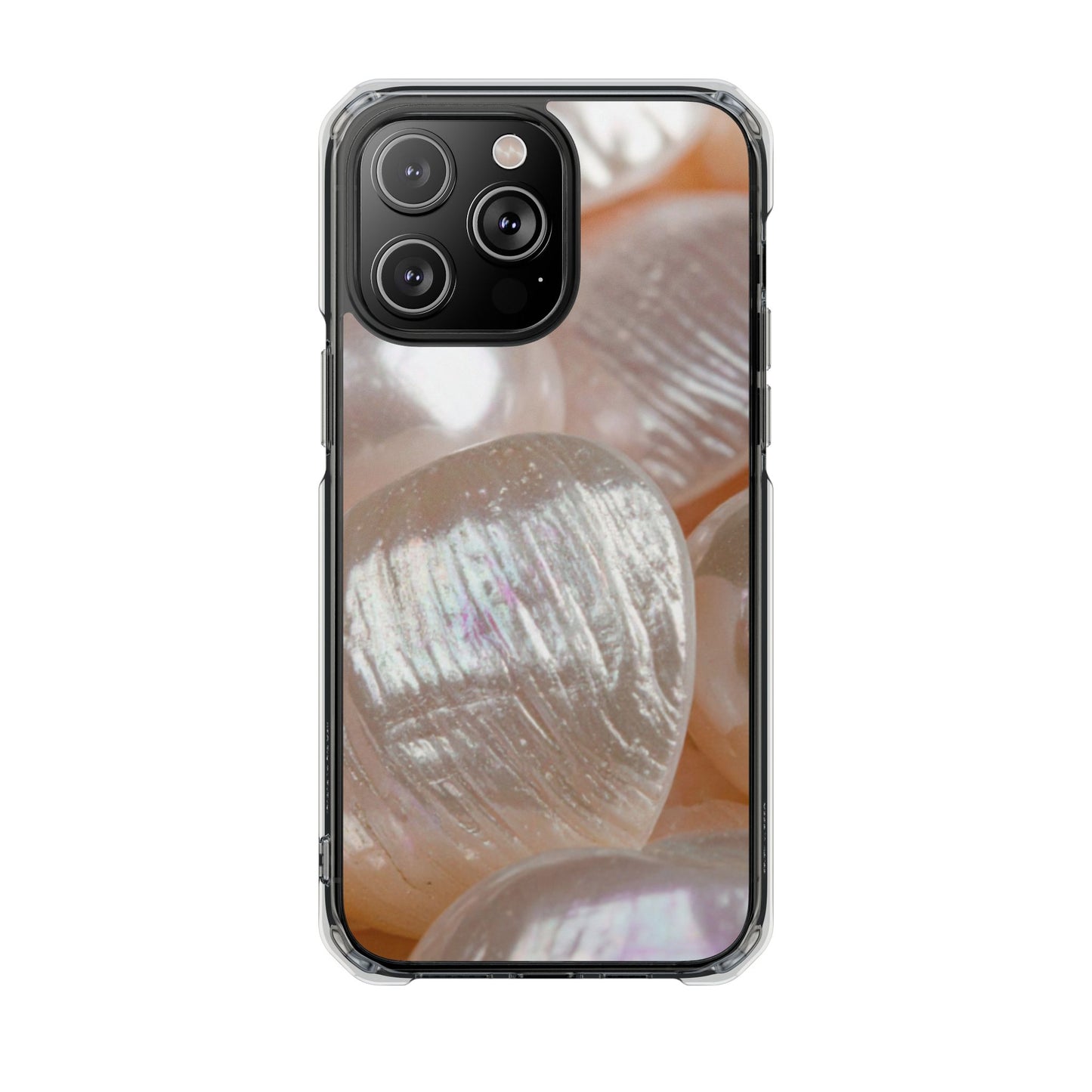 Clear Magnetic Phone Case – Blush Pearl