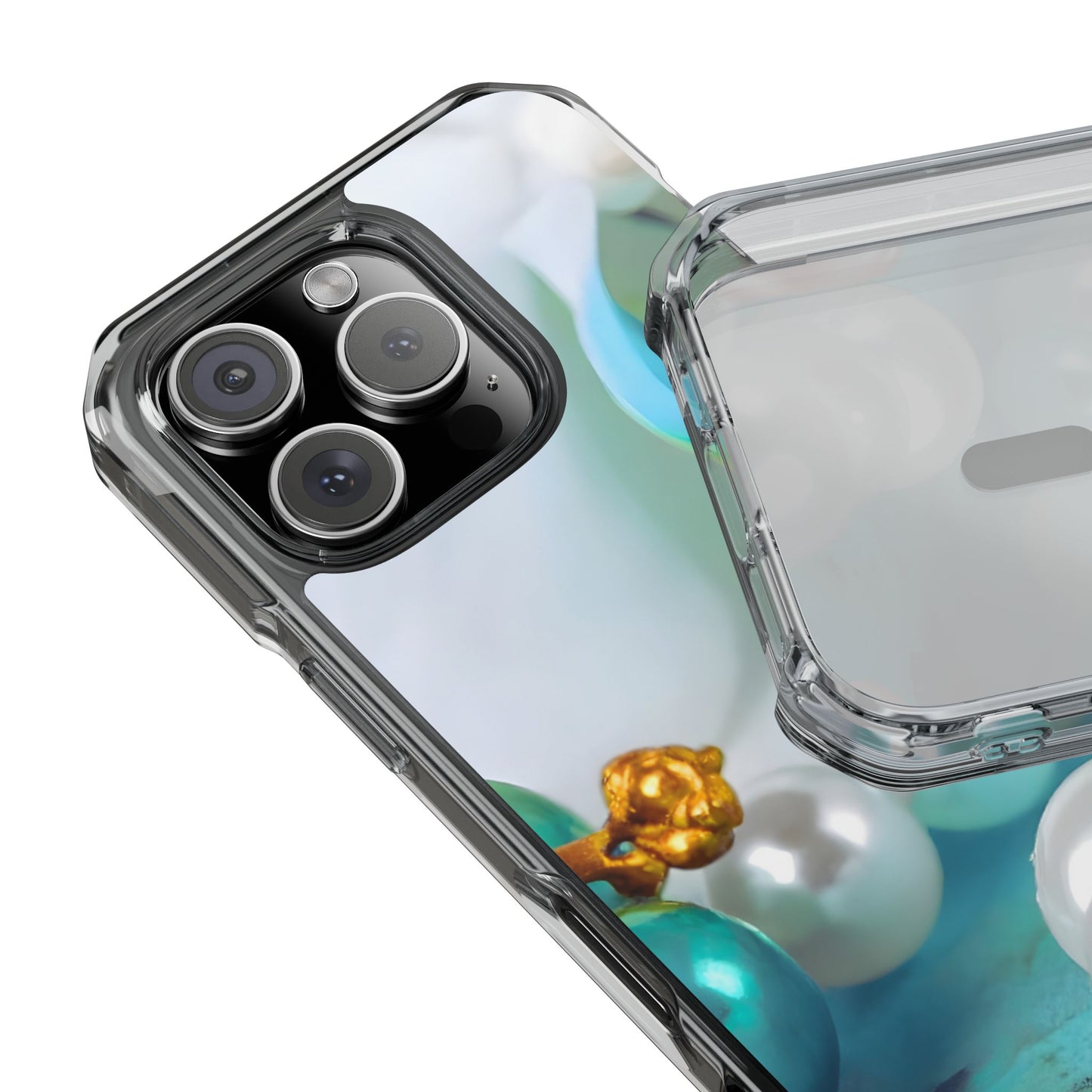 Clear Magnetic Phone Case – Mermaid's Pearl