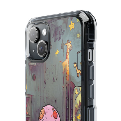 Clear Magnetic Phone Case — Cute Creepy Zombie Baby Design