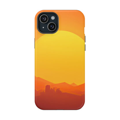 Wireless-Charging Compatible Case – Desert Sunrise