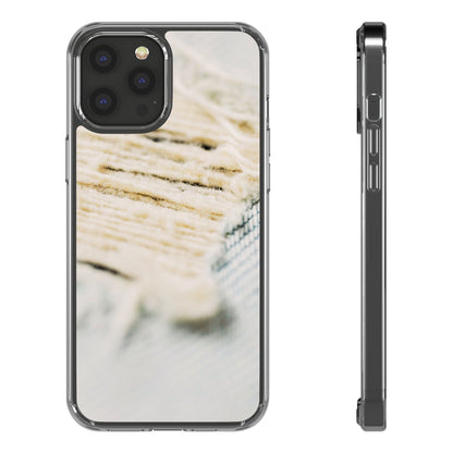 Clear Phone Case – Woven Warmth