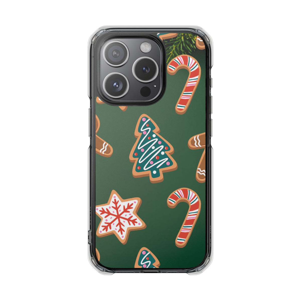Clear Magnetic Phone Case – Cookie Season – Compatible with iPhone 14–17 Series