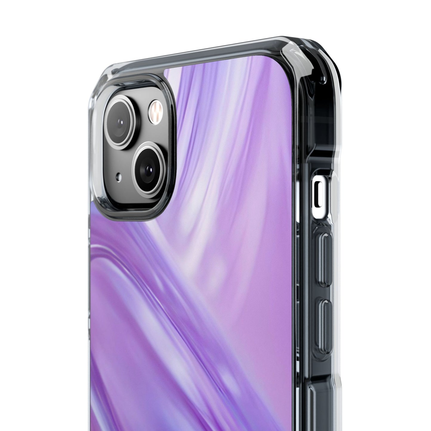 Clear Magnetic Phone Case – Lavender Wave