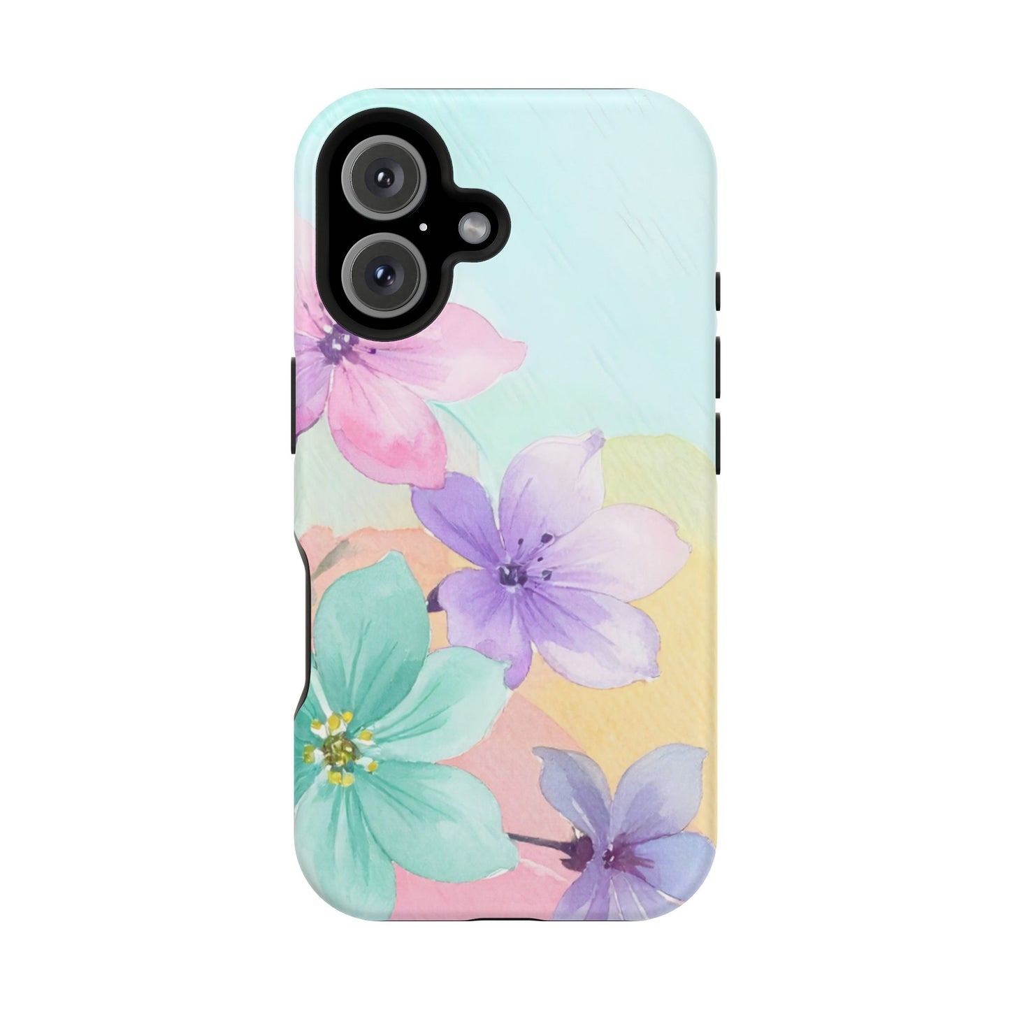 Impact-Resistant Phone Case – Water Petal
