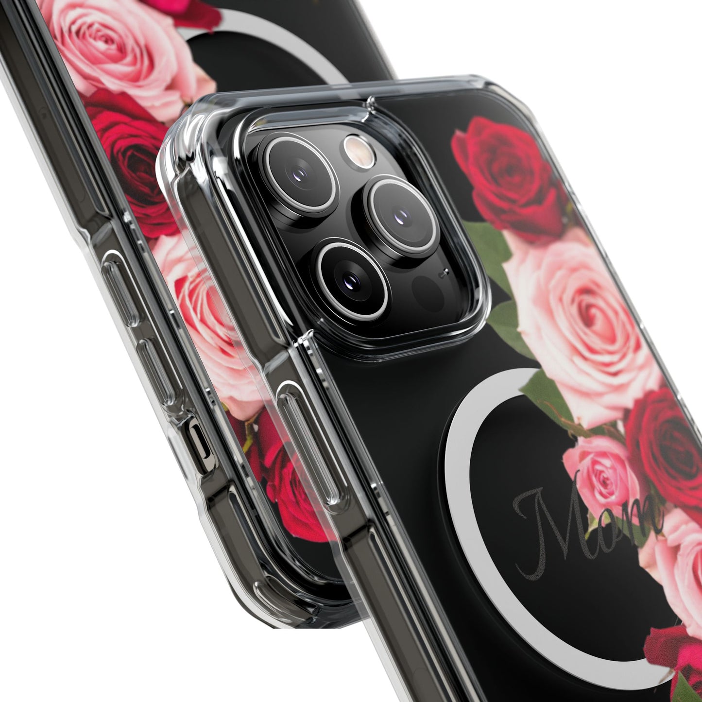 Clear Magnetic Phone Case – Mom’s Rose Bouquet