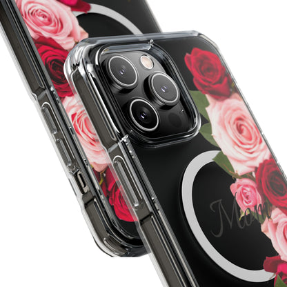 Clear Magnetic Phone Case – Mom’s Rose Bouquet