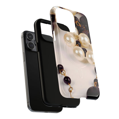 Protective Magnetic Phone Case – Noir Pearl
