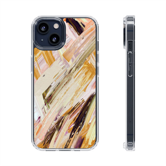 Clear Magnetic Phone Case – Brush & Bronze