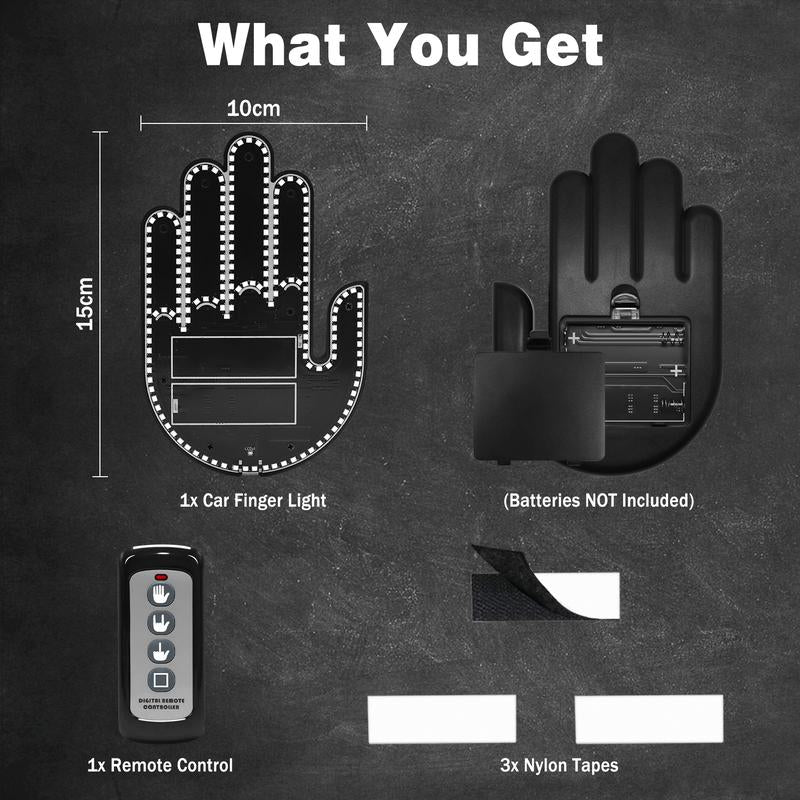 Car Gesture Light: LED Windshield Display, Express Driving Emotions