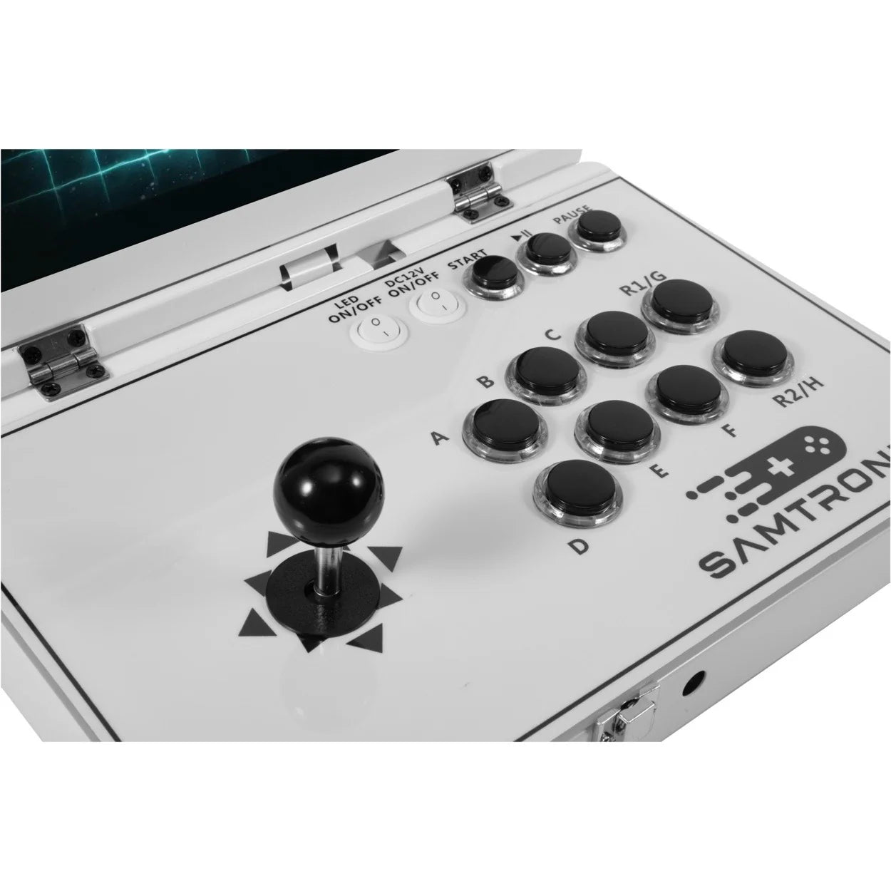 Folding 14-Inch Deluxe Arcade Machine 5000Games (White)