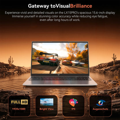 Laptop 15.6 FHD Gaming Laptop, AMD Ryzen 7 5825U, 16GB RAM, 512GB SSD, Windows 11 Pro, Graphite, Wifi 6, Backlit KB, Gray