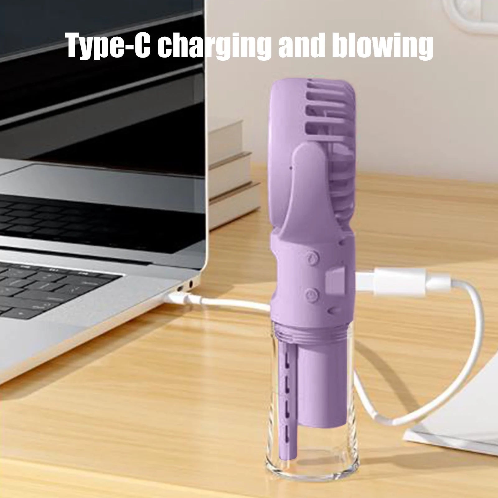 16.8 Cm 4-Speed Rechargeable Handheld Mini Fan