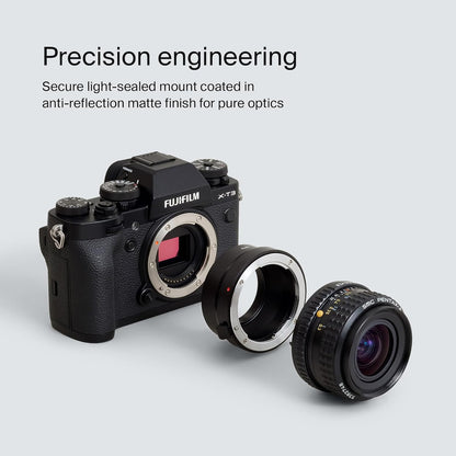 Lens Mount Adapter: Compatible with Pentax K Lens to Fujifilm X Camera Body