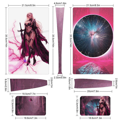Console Skin Kit – Starborn Fury – Compatible with PS5 Slim Digital Edition