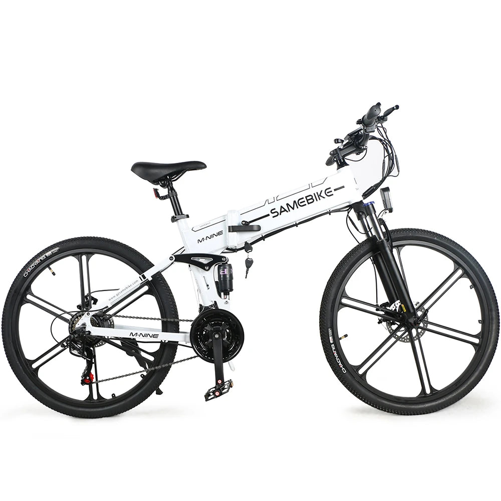 [UK Direct]  LO26-II 10Ah 48V 500W 26 Inches Moped Electric Bike Smart Folding Bike 80Km Mileage Max Load 100-150Kg with EU Plug Dual Dics Brake
