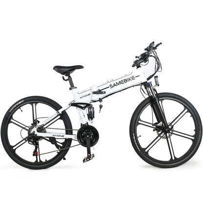 [UK Direct]  LO26-II 10Ah 48V 500W 26 Inches Moped Electric Bike Smart Folding Bike 80Km Mileage Max Load 100-150Kg with EU Plug Dual Dics Brake
