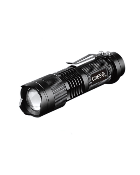 Adjustable Zoom LED Flashlight - Telescopic Beam Tactical Light