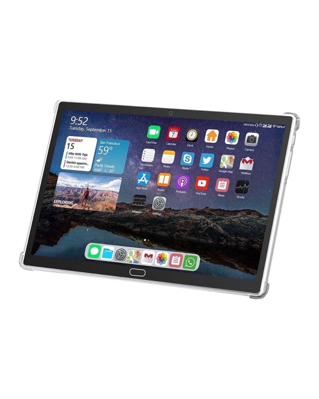 Android 13 Tablet 10-Inch - 4GB RAM, 64GB Storage with Keyboard, Mouse & Stylus