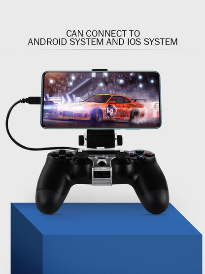 Universal Phone Mount for PS4 & Android Controllers – Adjustable ABS Clip Stand, Foldable Gaming Holder