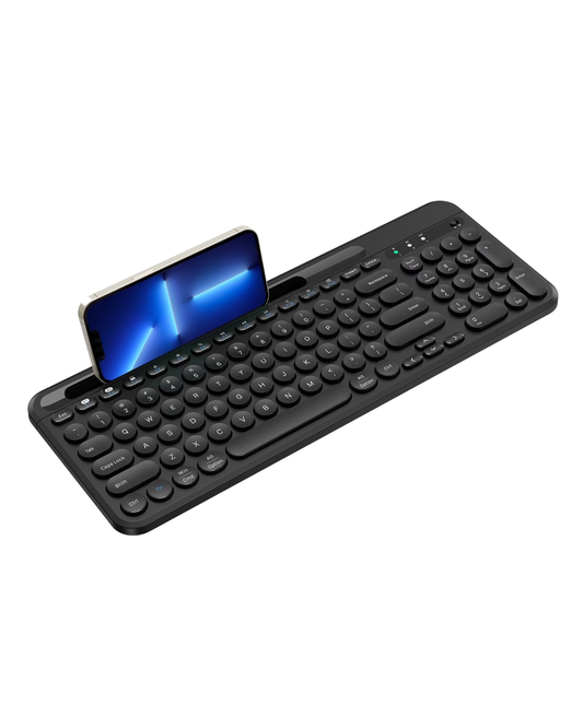 Dual Mode Wireless Keyboard - Bluetooth 5.1 + 2.4G, Silent, Multi-Device Compatible