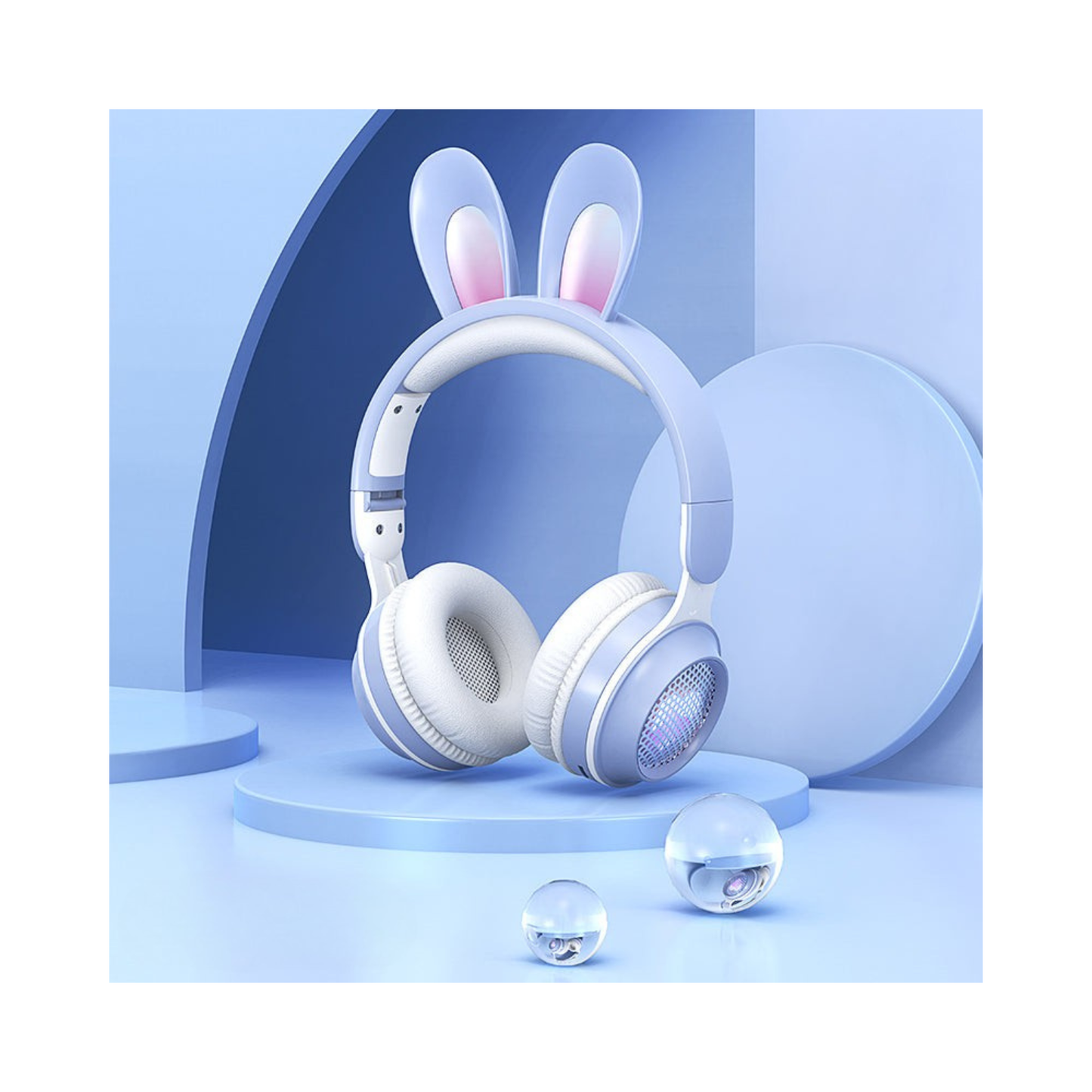 Bunny Ear Wireless Headphones – Bluetooth Over‑Ear Stereo