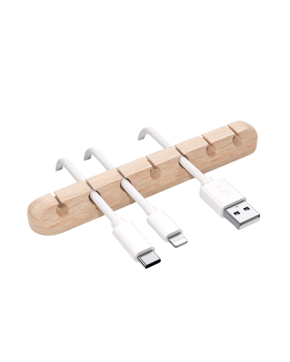 Cable Organizer Clips (3-Pack) – Soft Silicone Holders, Anti-Static, Holds Cables Up to 6mm, Double-Faced Adhesive